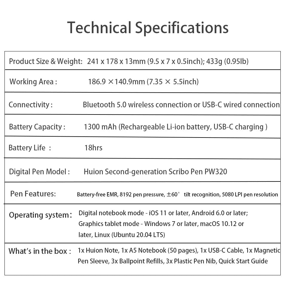Premium A5 digital notebook